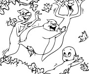 Coloriage et dessins gratuit Casper s'enfuit à imprimer