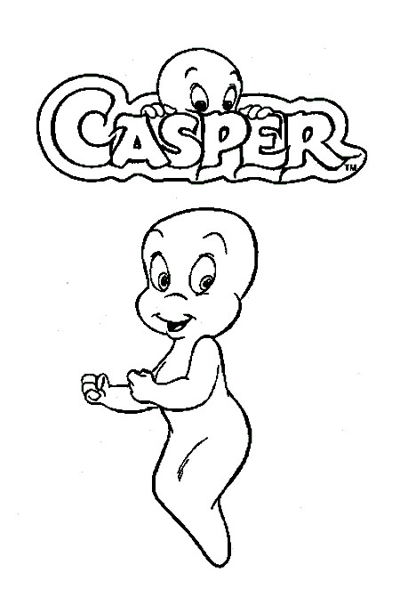 Coloriage et dessins gratuits Casper simple à imprimer