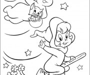 Coloriage et dessins gratuit Casper vole à imprimer