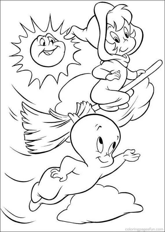 Coloriage et dessins gratuits Casper vole en amis à imprimer