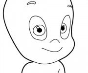 Coloriage et dessins gratuit Le visage de Casper à imprimer