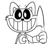 Coloriage et dessins gratuit Catnap avec un couteau à imprimer