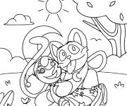 Coloriage CatNap de bande anim&eacute;e smilling critters