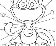 Coloriage CatNap de Poppy Playtime &agrave; motif