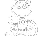 Coloriage CatNap debout corps entier