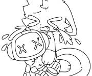 Coloriage CatNap en pleurant