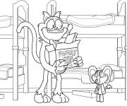 Coloriage CatNap et Bubba Bubbaphant