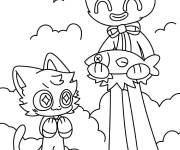 Coloriage CatNap et Huggy Wuggy