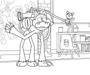 Coloriage CatNap et PickyPiggy