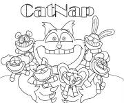 Coloriage Catnap pour maternelle