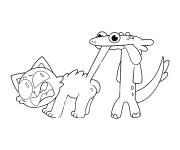 Coloriage CatNap rencontre une surprise