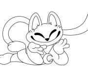 Coloriage et dessins gratuit CatNap rigolo à imprimer