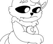 Coloriage CatNap se sent triste