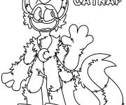 Coloriage CatNap te salue