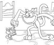 Coloriage CraftyCorn et CatNap