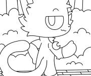 Coloriage Le chat CatNap smiling critters