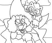Coloriage Les mignons Catnap et DogDay de dessin anim&eacute;