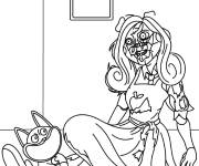 Coloriage Miss Delight et CapNat