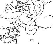 Coloriage Personnages CatNap et DogDay
