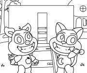 Coloriage PickyPiggy et CatNap