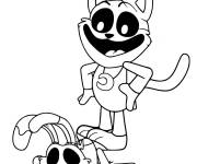 Coloriage et dessins gratuit Sc&egrave;ne dr&ocirc;le de Catnap à imprimer