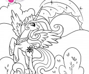 Coloriage et dessins gratuit Celestia à imprimer