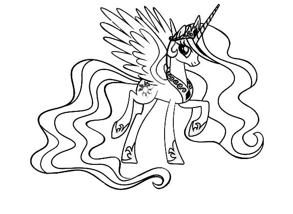Coloriage Celestia à imprimer dessin gratuit à imprimer
