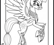 Coloriage Celestia en colère