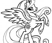 Coloriage et dessins gratuit Celestia L'unicorne à imprimer