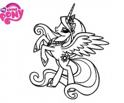 Coloriage Celestia saute