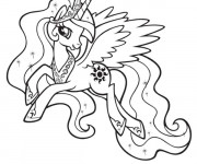 Coloriage Celestia saute en ligne