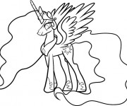 Coloriage Celestia simple