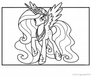 Coloriage La belle Celestia