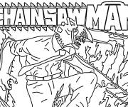 Coloriage Affiche Chainsaw Man