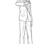 Coloriage et dessins gratuit Aki de Chainsaw Man à imprimer