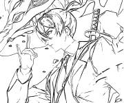 Coloriage Aki Hayakawa