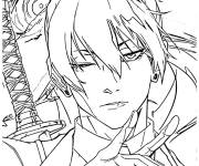 Coloriage Aki Hayakawa de Manga