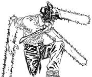 Coloriage Chainsaw Man en ligne
