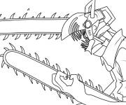Coloriage Chainsaw Man gratuit