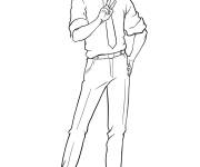 Coloriage Denji de Chainsaw Man