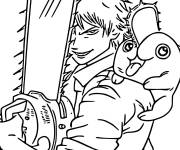 Coloriage Denji et Pochita