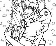 Coloriage Denji, Pochita et Makima
