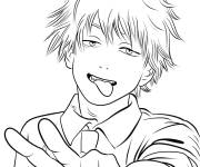 Coloriage Denji rigolo