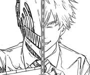 Coloriage Fusion Denji Chainsaw Man