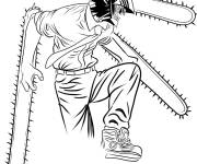 Coloriage Homme de Chainsaw