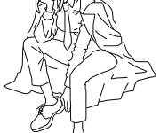 Coloriage et dessins gratuit La confusion de Makima à imprimer