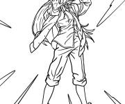 Coloriage La transformation du Pouvoir de l'anime Chainsaw Man