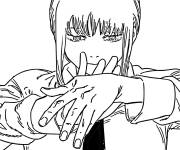 Coloriage Makima d'anime