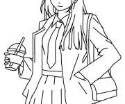Coloriage et dessins gratuit Makima fashionista à imprimer