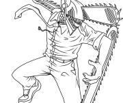 Coloriage Manga Chainsaw Man